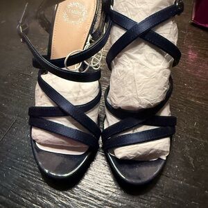 Elegant Blue Strappy Sandals size 8 grandma core lightweight formal elegant sexy